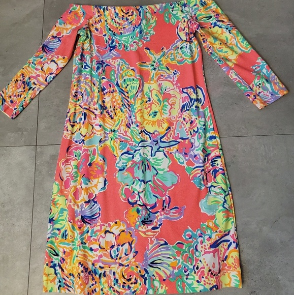 LILLY PULITZER Laurana dress size xxs coral reef - Picture 2 of 4